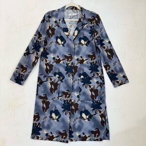 aND i Abstract Cotton Jacket – Art-Inspired S/M Fit